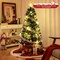 Pre-Lit Artificial Christmas Tree with Warm-White Fairy Lights and Flame-Retardant PVC Leaves